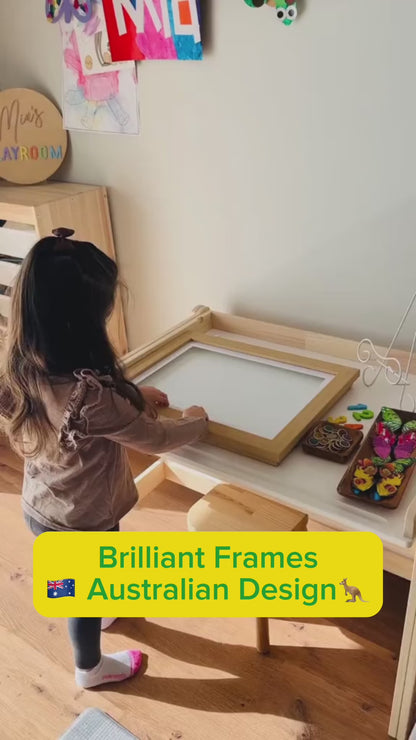 A3 Brilliant Frame | Picture Frame + Magnetic Whiteboard