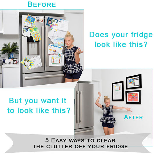 5 Easy ways to clear the clutter off your fridge