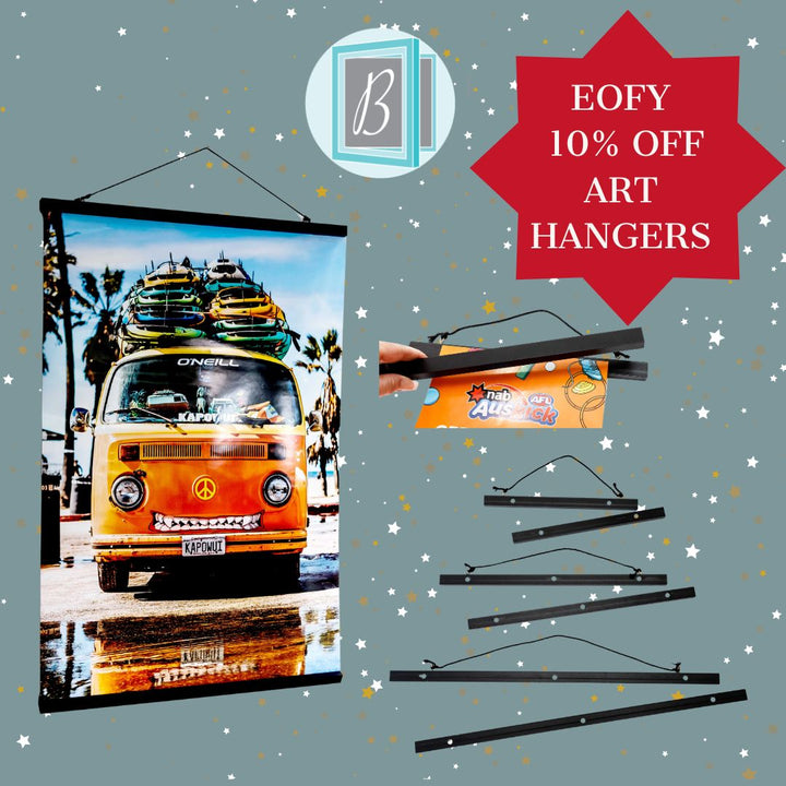 Artwork Display Hanger Magnetic BLACK