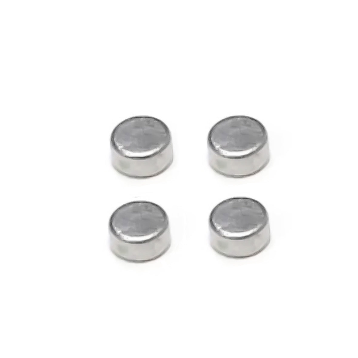 Silver Button Magnet - Set of 4