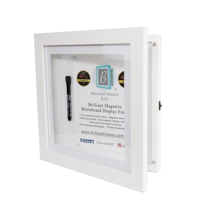 Square 30cms Brilliant Frame | Picture Frame + Magnetic Whiteboard - Brilliant Frames & Co