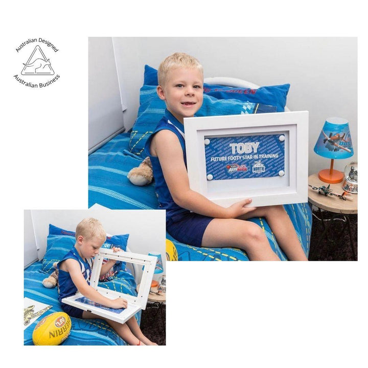 A4 Brilliant Frame – magnetic front-opening picture frame for children’s art, certificates, and memorabilia.