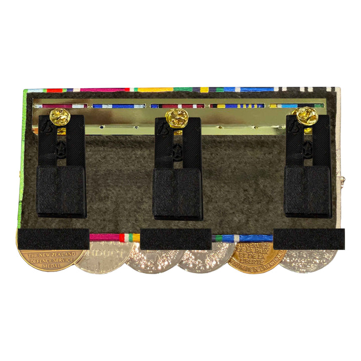 Set of 3 black magnetic medal holders – pin mount system for Brilliant Frames.
