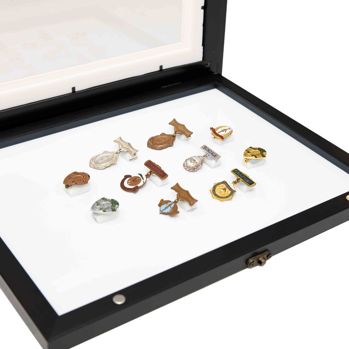 Brooch pin magnetic holders – set of 2 for medal and brooch display in Brilliant Frames.
