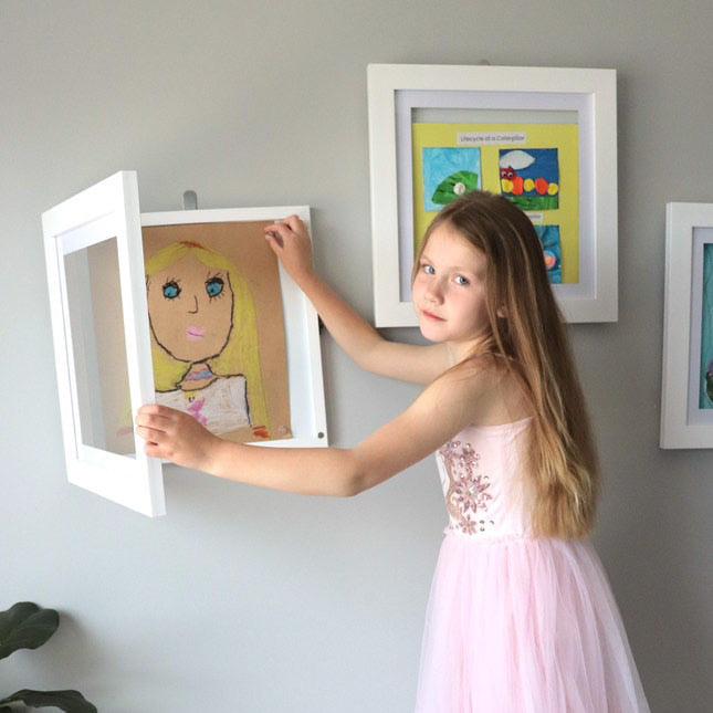 Set of four Square Brilliant Frames – perfect for grouped medal or small art displays