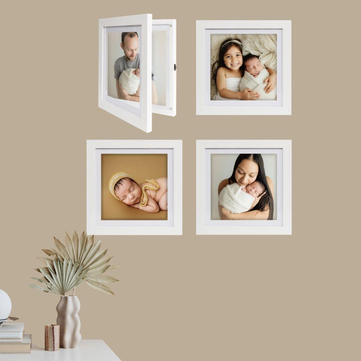 Set of four Square Brilliant Frames – perfect for grouped medal or small art displays