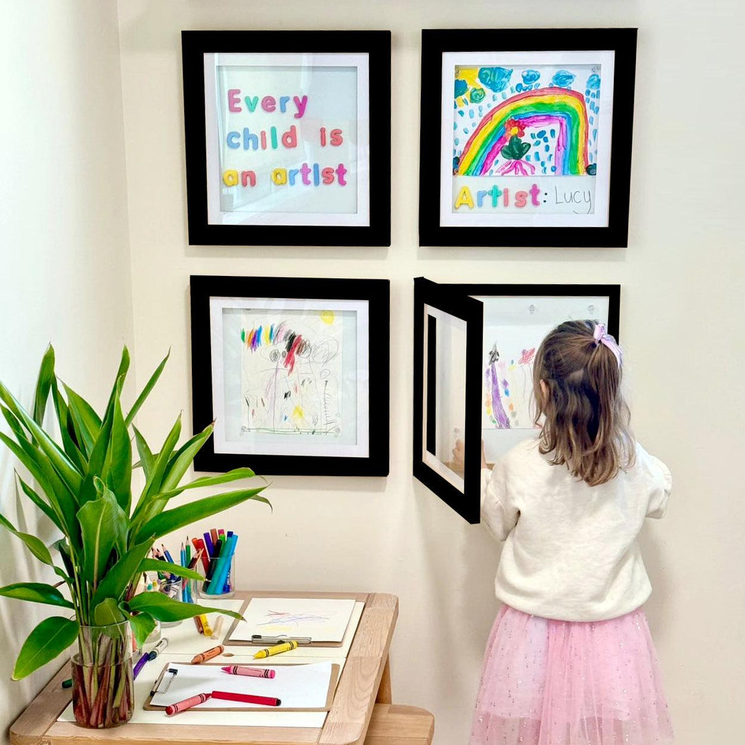 Set of four Square Brilliant Frames – perfect for grouped medal or small art displays