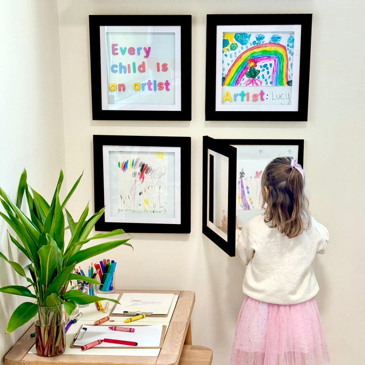 Set of four Square Brilliant Frames – perfect for grouped medal or small art displays