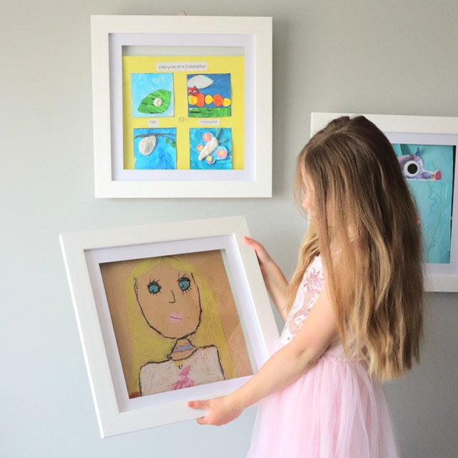 Set of four Square Brilliant Frames – perfect for grouped medal or small art displays