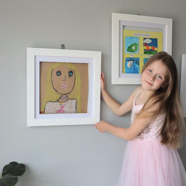Set of four Square Brilliant Frames – perfect for grouped medal or small art displays