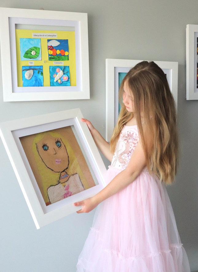 Set of four Square Brilliant Frames – perfect for grouped medal or small art displays