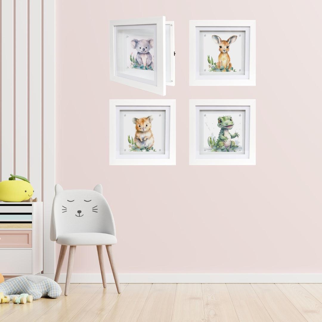 Square Brilliant Frame – magnetic frame for medals, small artworks, or keepsakes.