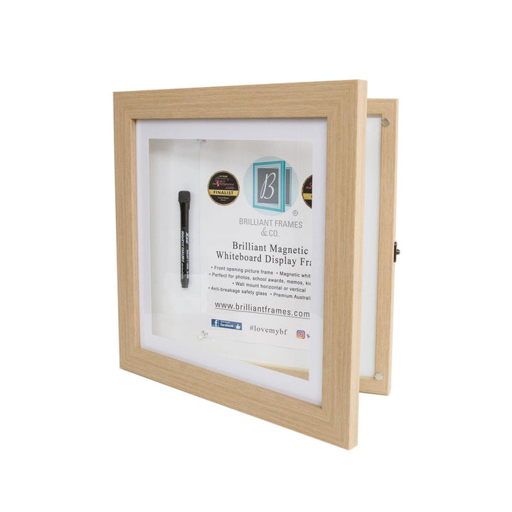 Square Brilliant Frame – magnetic frame for medals, small artworks, or keepsakes.