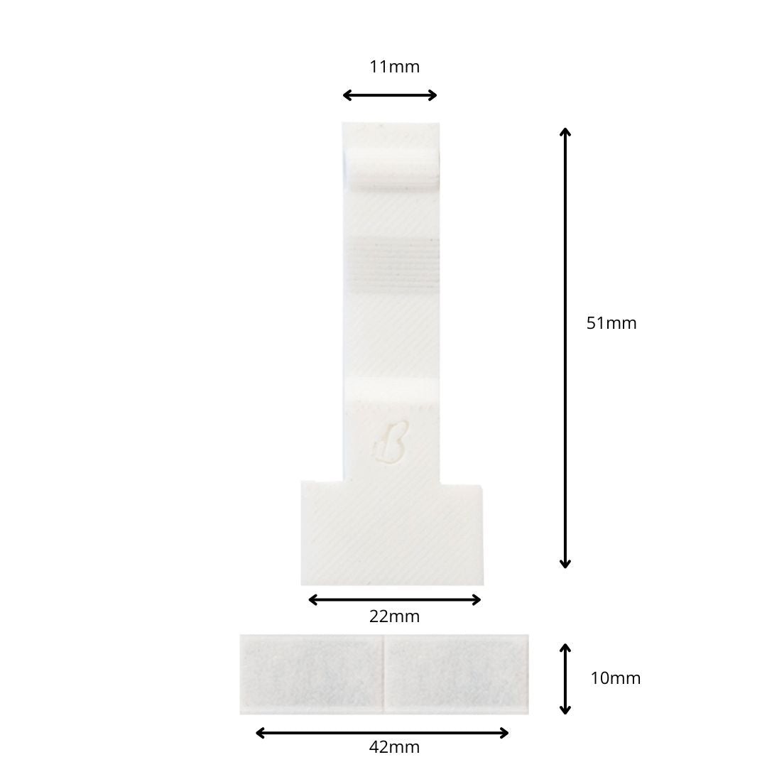White brooch style magnetic medal holder – 1 pack for medals with brooch backing.