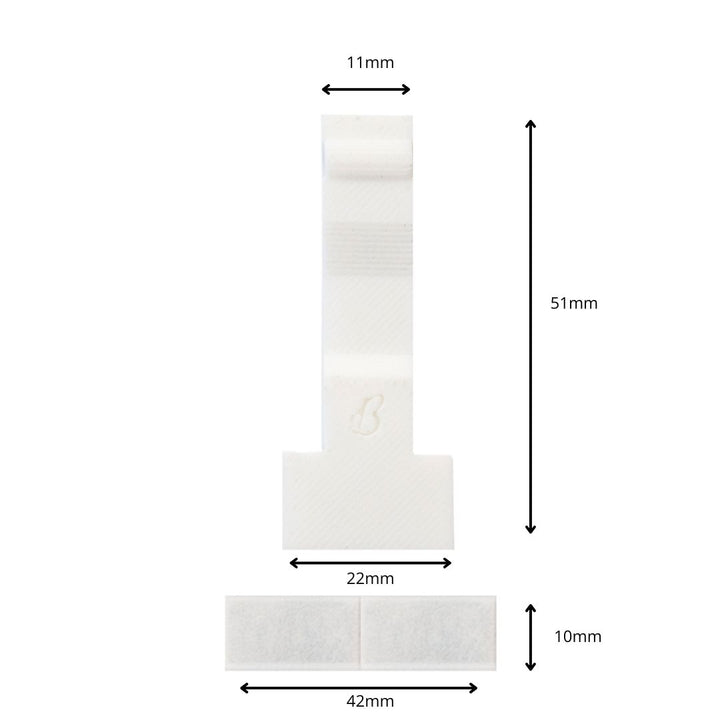 White brooch style magnetic medal holder – 1 pack for medals with brooch backing.