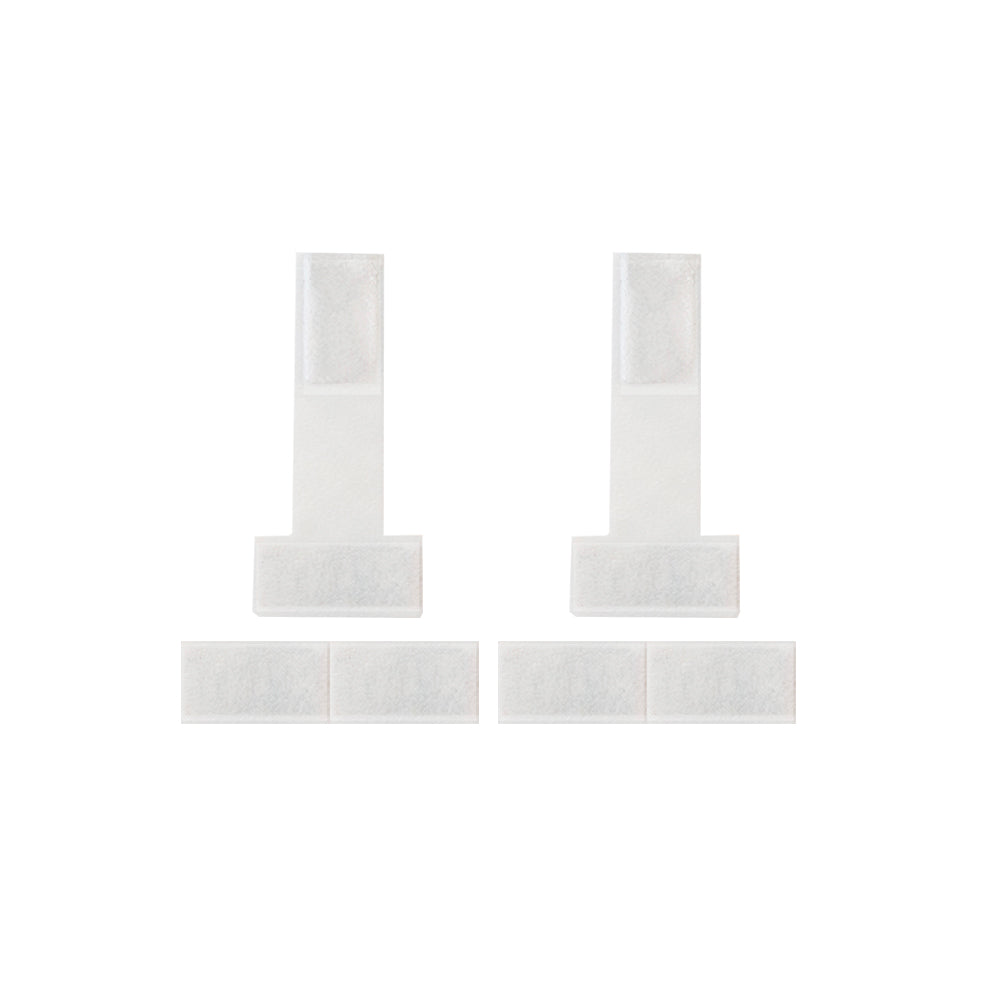 Set of 2 white brooch-style magnetic medal holders – for secure medal display in Brilliant Frames.