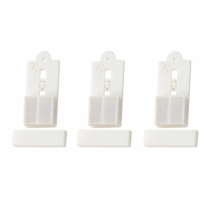 Set of 3 white magnetic medal holders – pin mount system for Brilliant Frames.